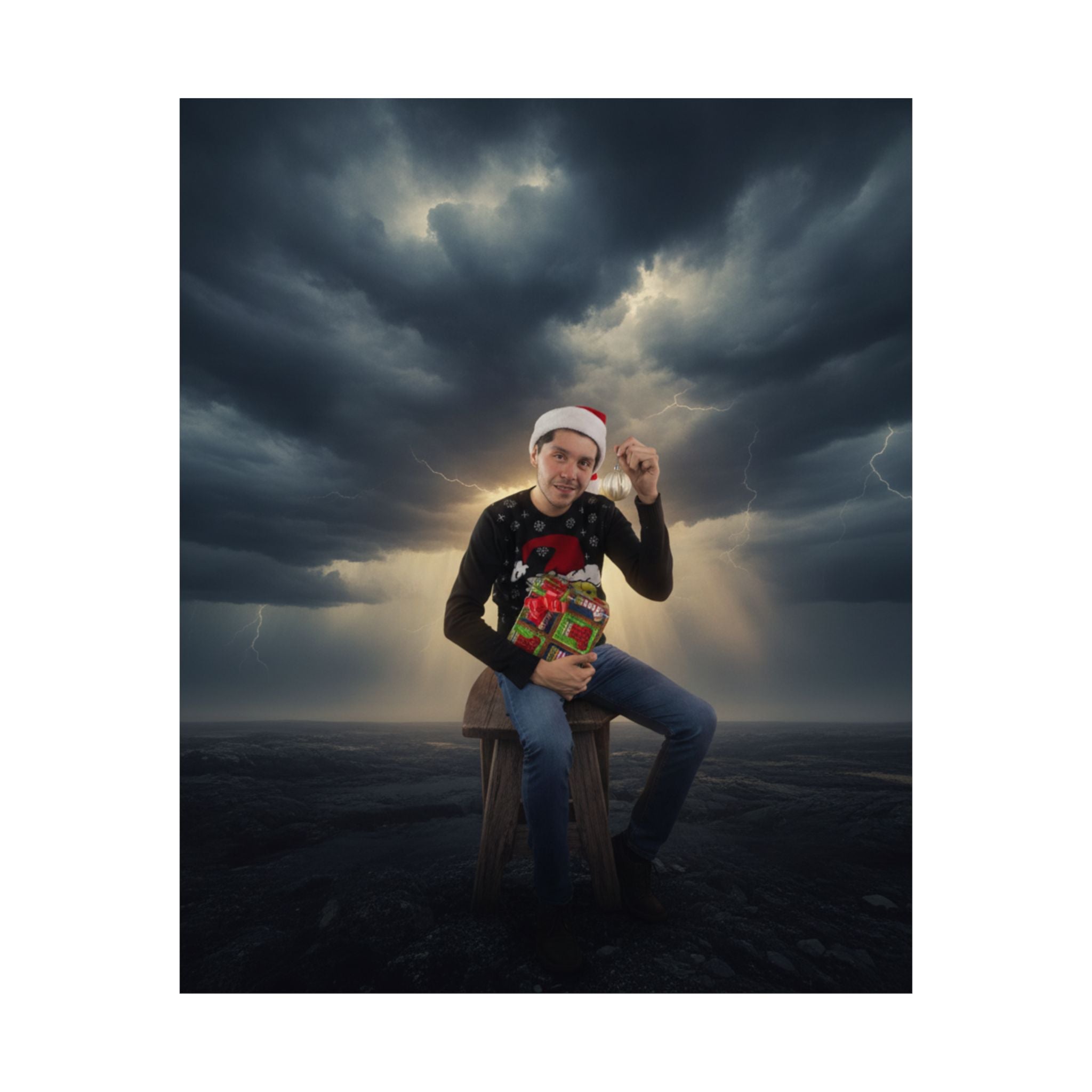 Dramatic Storm — Person — Matte Poster
