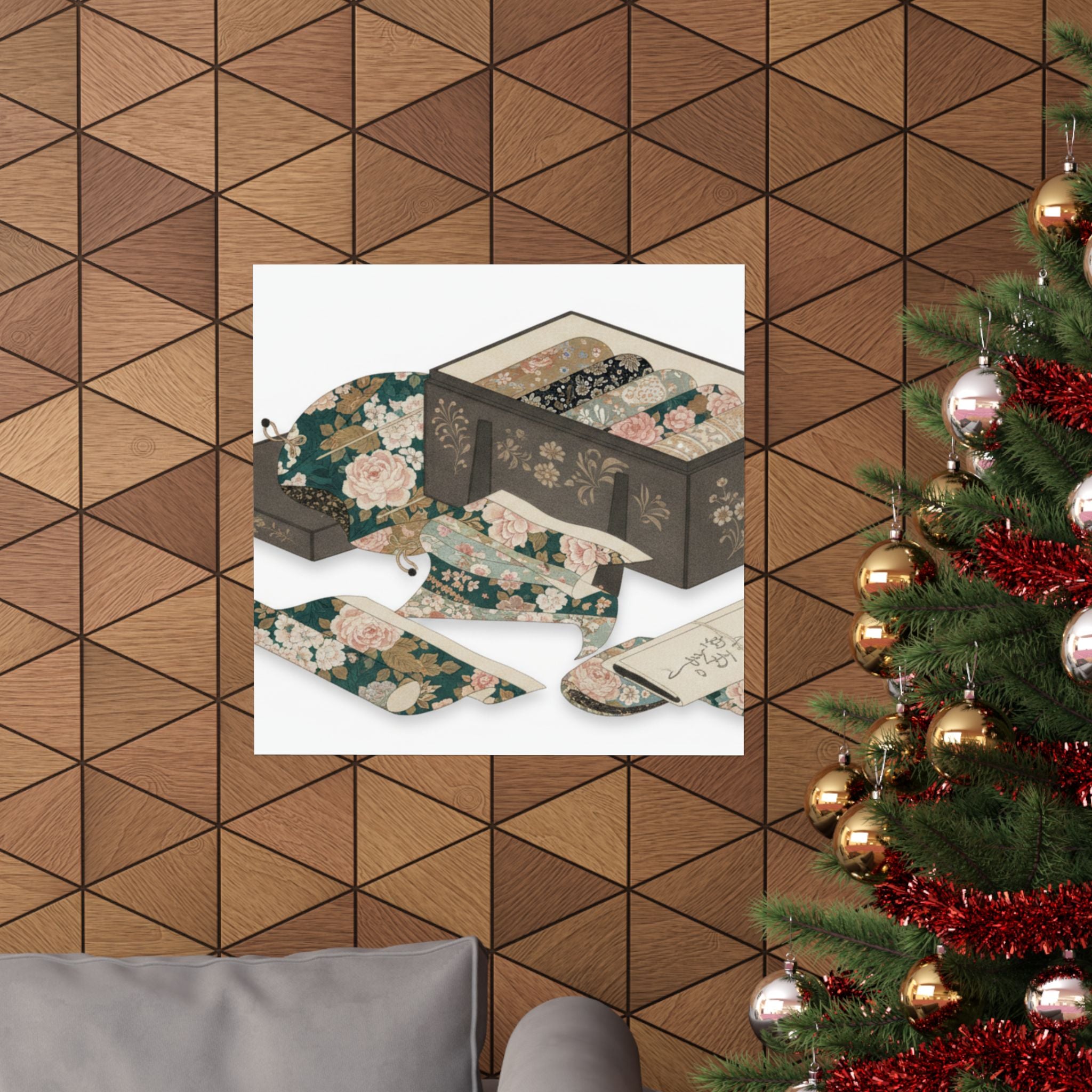 Ecommerce Main — Box With Draperies — Matte Poster