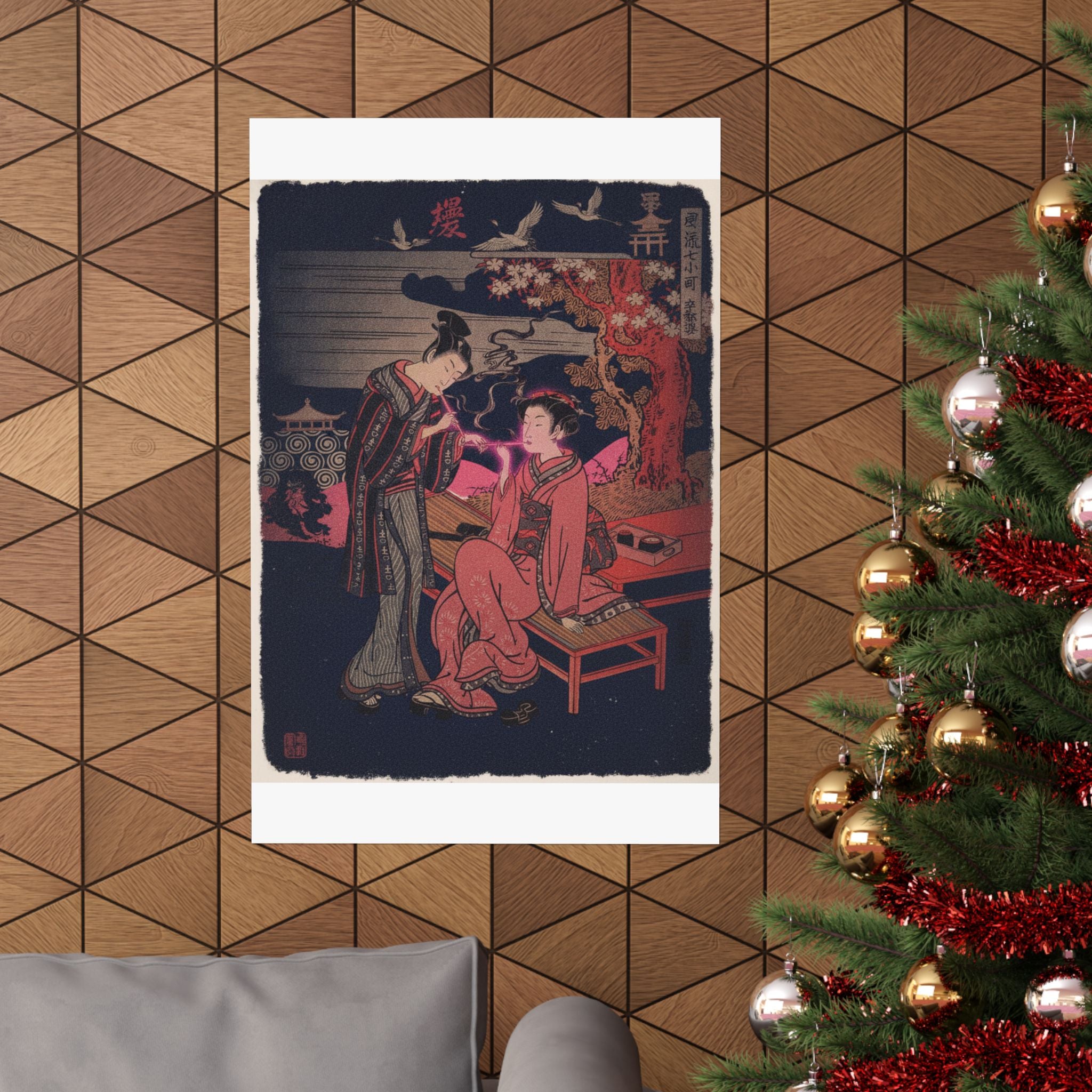 Japanese Street — Sotoba; One Of Seven Komachi — Matte Poster