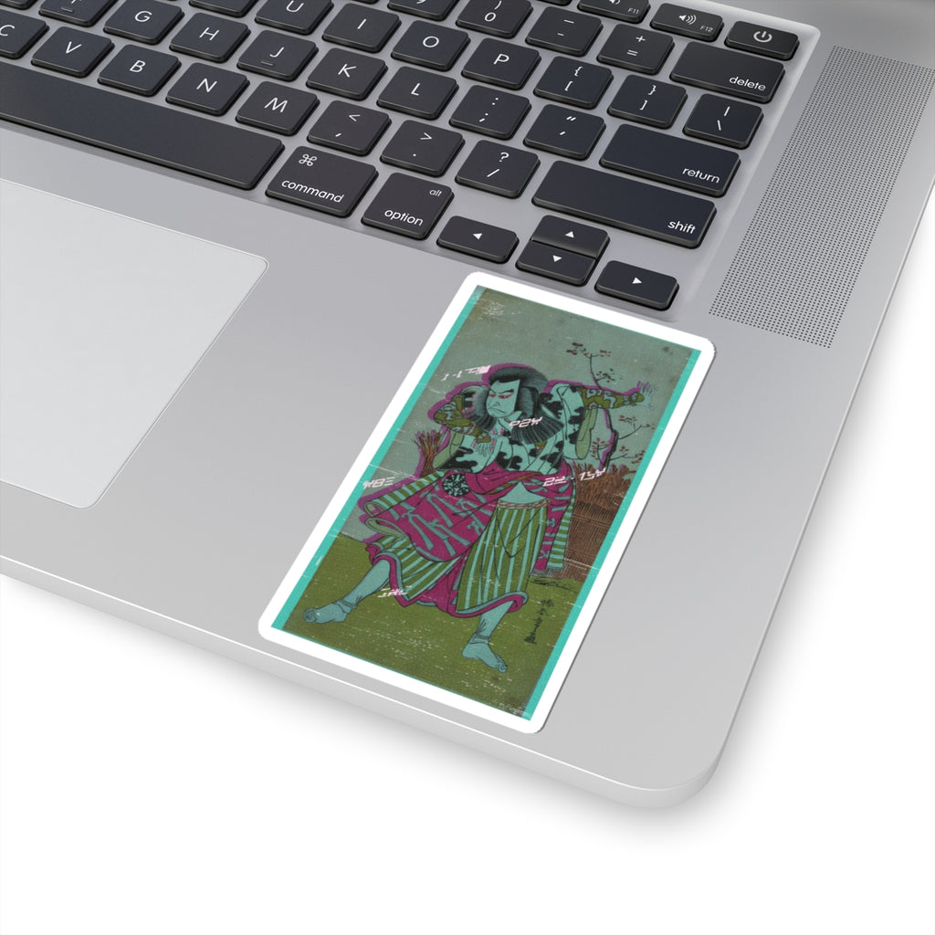 Glitch Culture — The First Nakamura Nakazo As An Unarmed Man Standing In A Dramatic Pose — Kiss-Cut Sticker