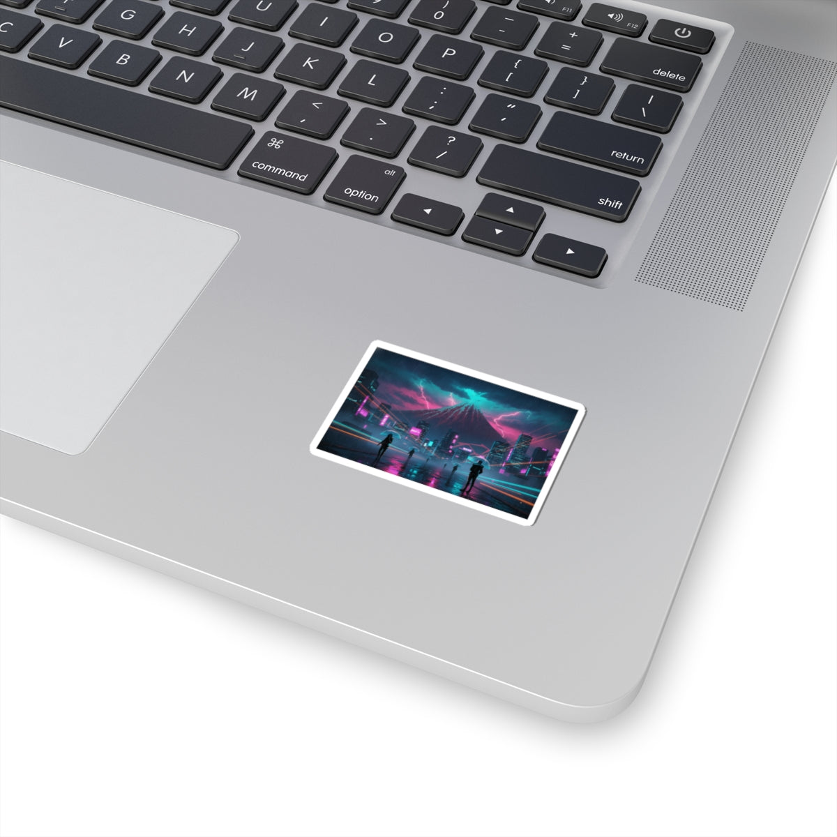 Neon Noir — Storm Below Mount Fuji (Sanka No Haku U), From The Series Thirty-Six Views Of Mo — Kiss-Cut Sticker
