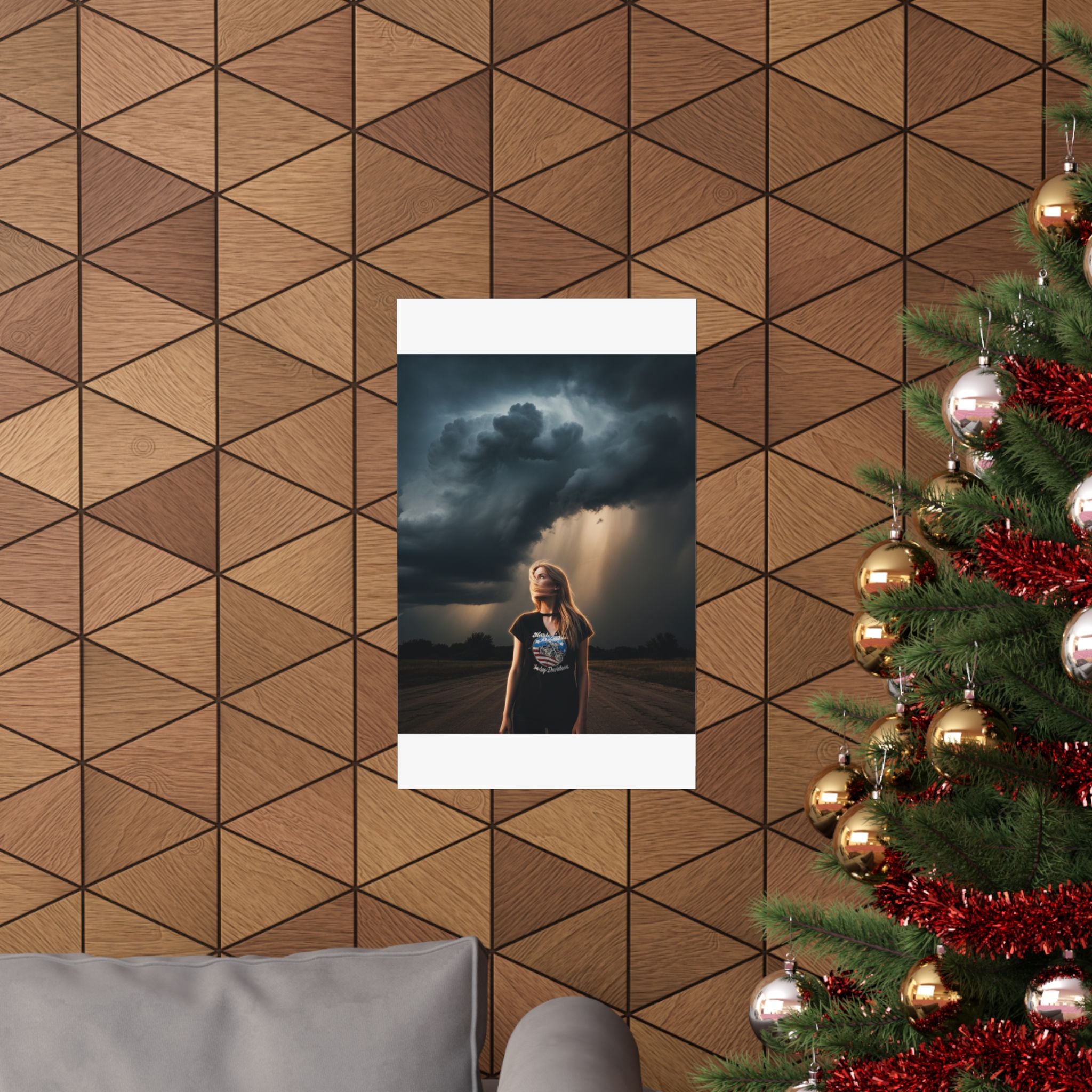 Dramatic Storm — Person — Matte Poster