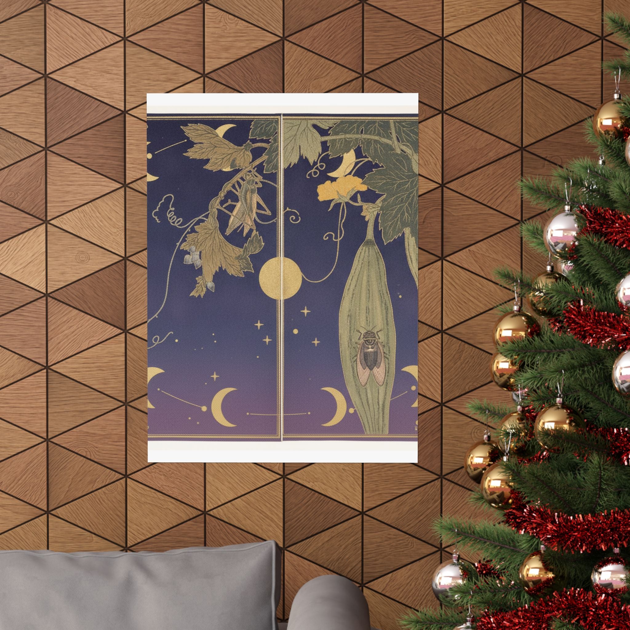 Celestial — Grasshopper (Kirigirisu); Cicada (Semi), From The Picture Book Of Crawling Creat — Matte Poster