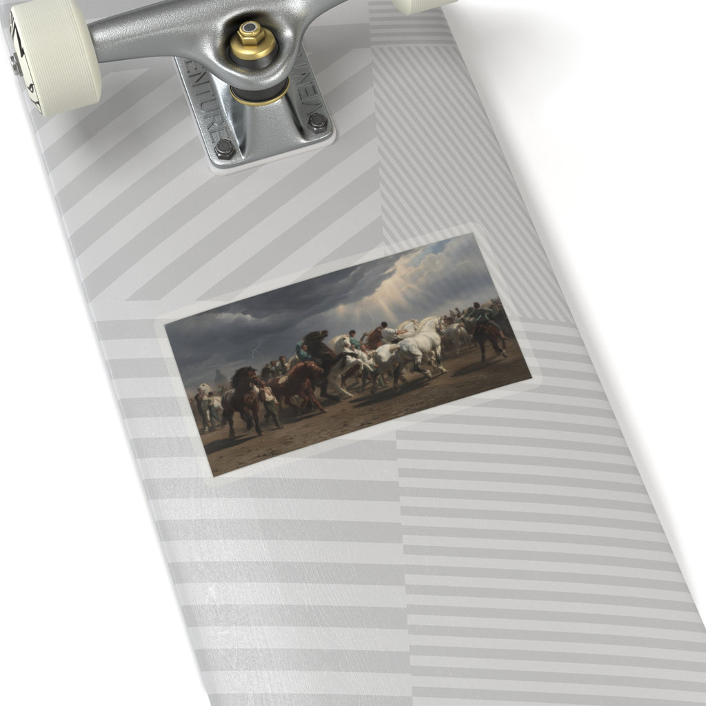 Dramatic Storm — Horse — Kiss-Cut Sticker