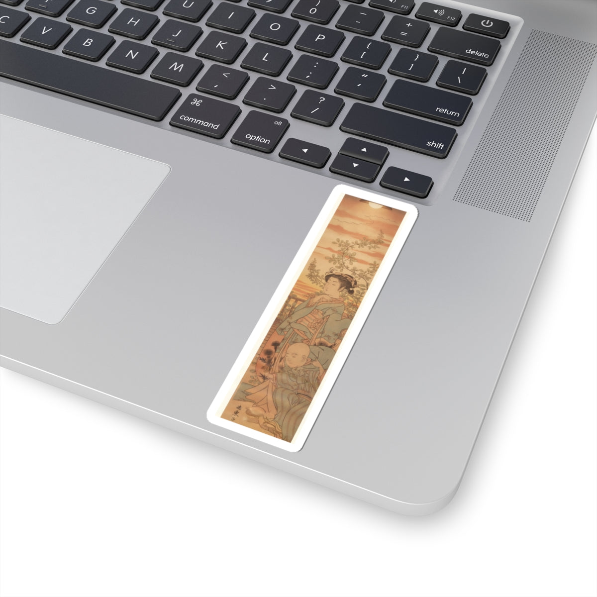 Southern Sunset — A Young Lady And Her Boy Servant — Kiss-Cut Sticker
