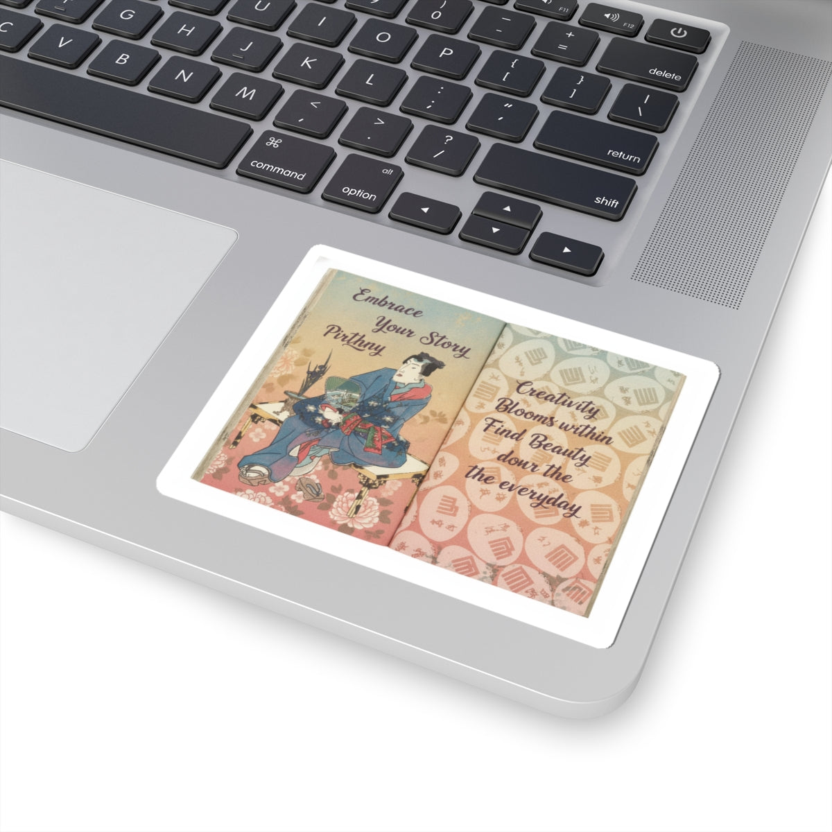 Affirmation — A Fraudulent Murasaki’S Rustic Genji  By Ryūtei Tanehiko — Kiss-Cut Sticker