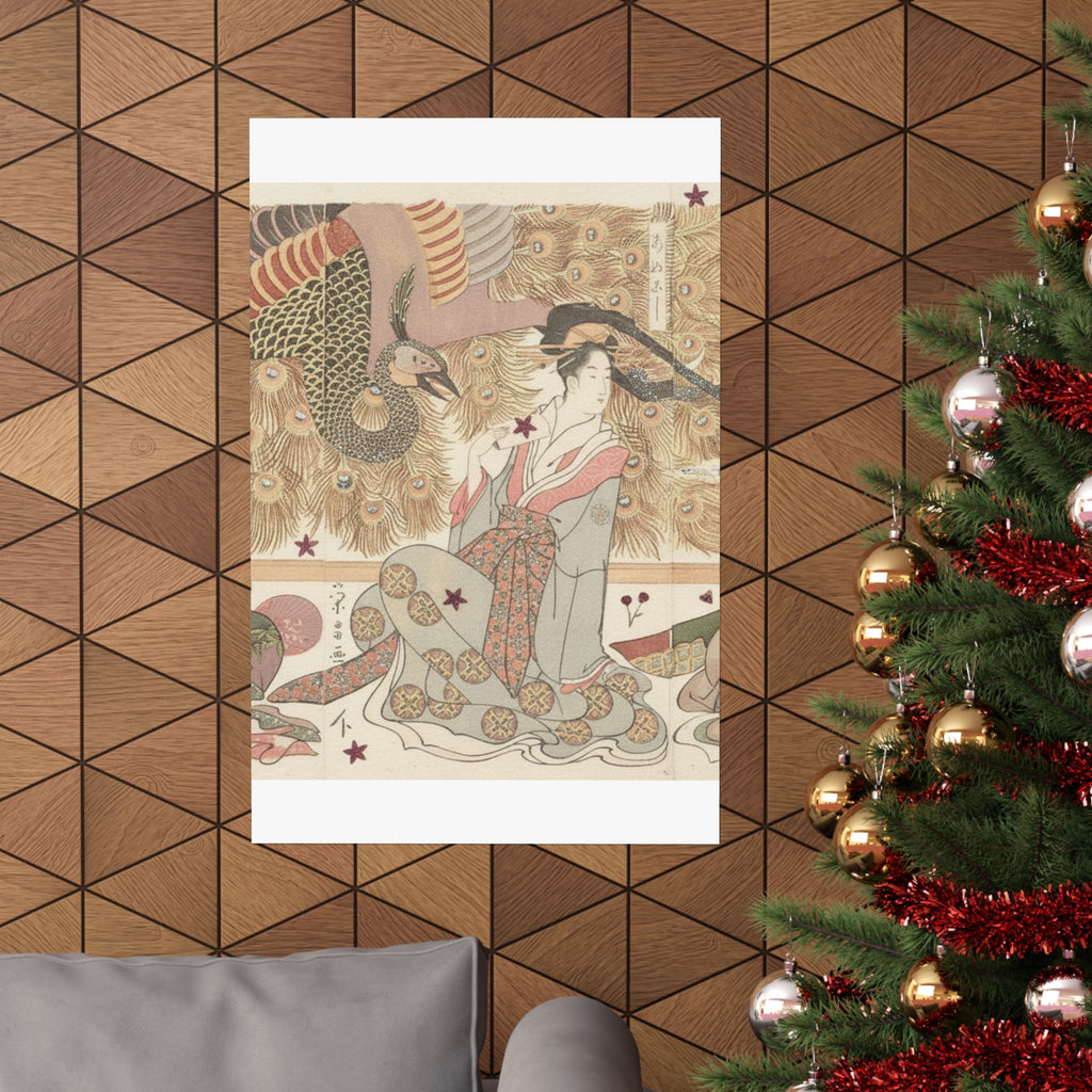 Botanical — Interior Of The House Called Ōgiya — Matte Poster