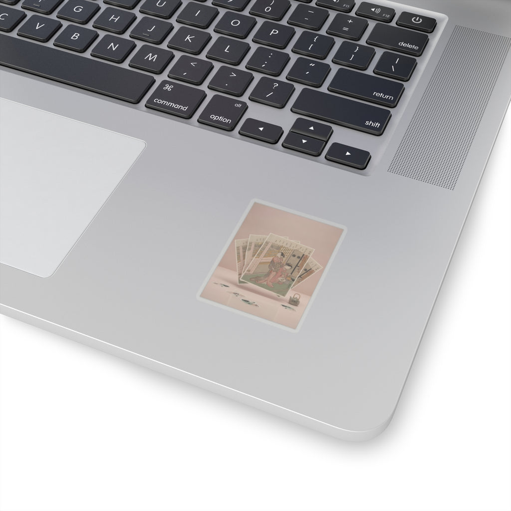 Product Marketing — Waves On Moonlight — Kiss-Cut Sticker