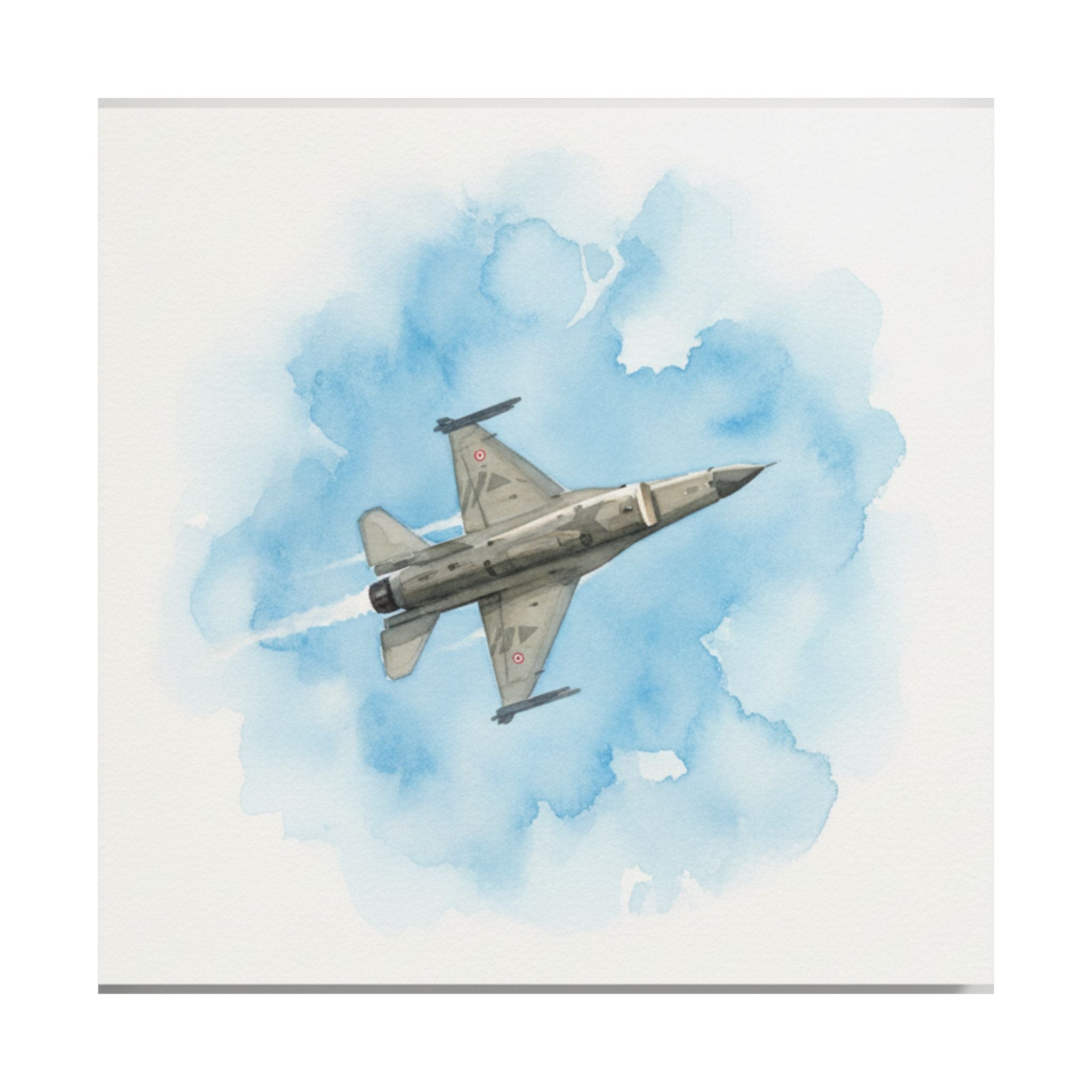 Watercolor — Aircraft — Matte Poster