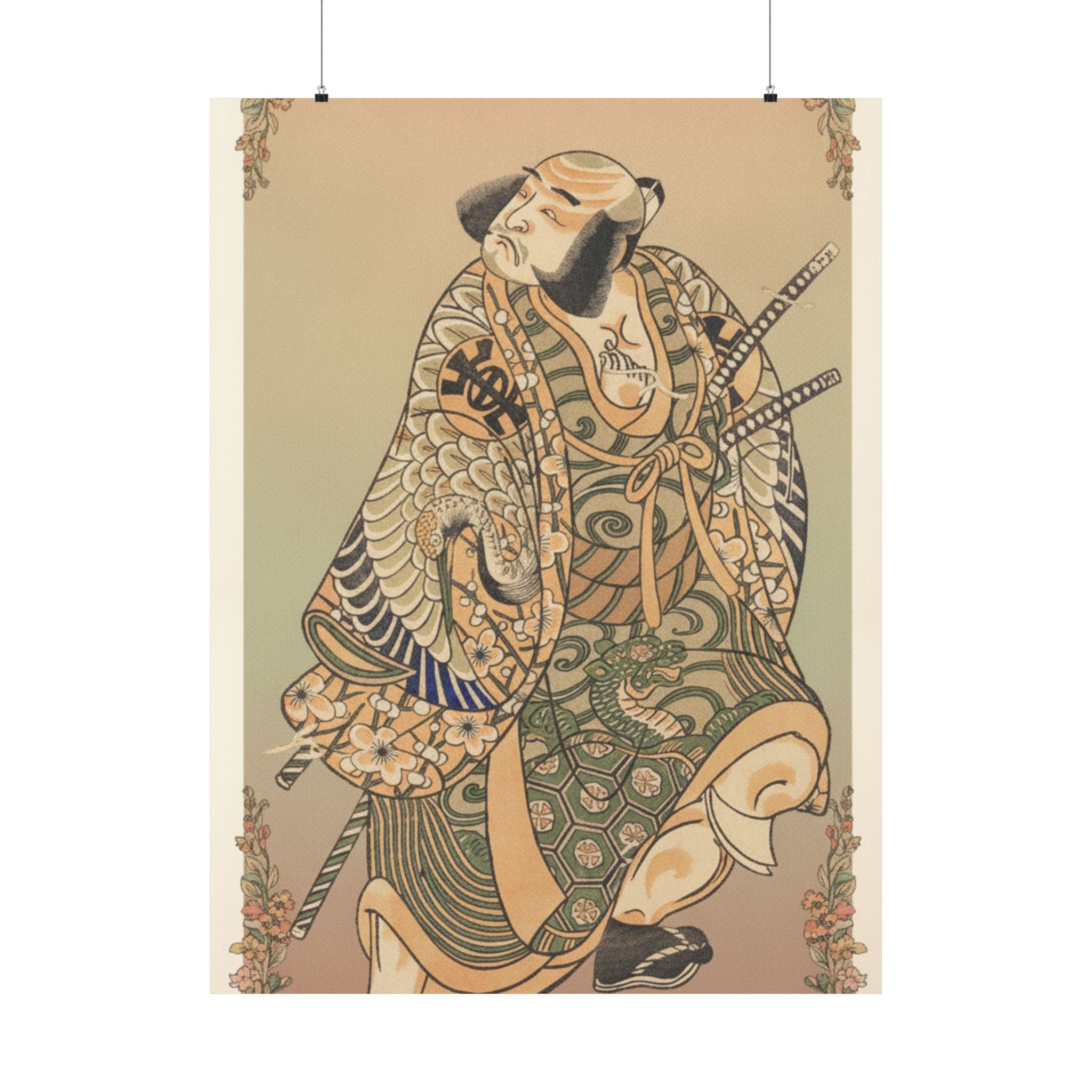 Affirmation — The Actor Nakamura Nakazo As A Warrior — Matte Poster