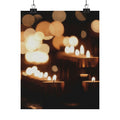 Southern Sunset — Candle — Matte Poster
