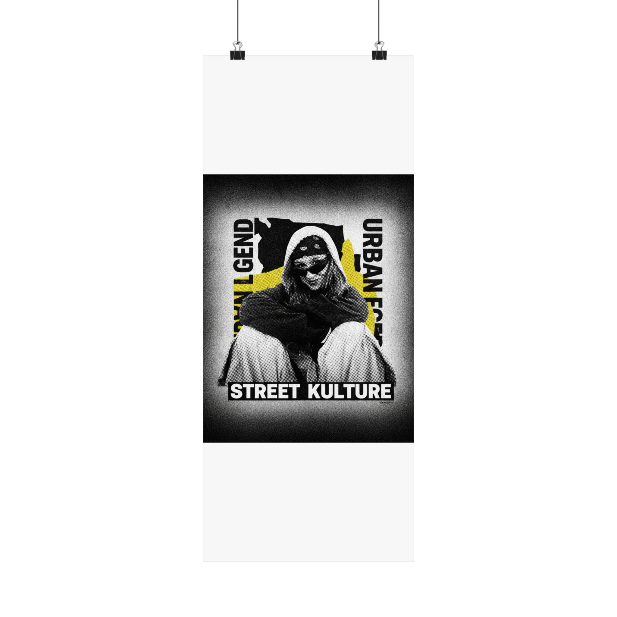 Streetwear Collage — Person — Matte Poster
