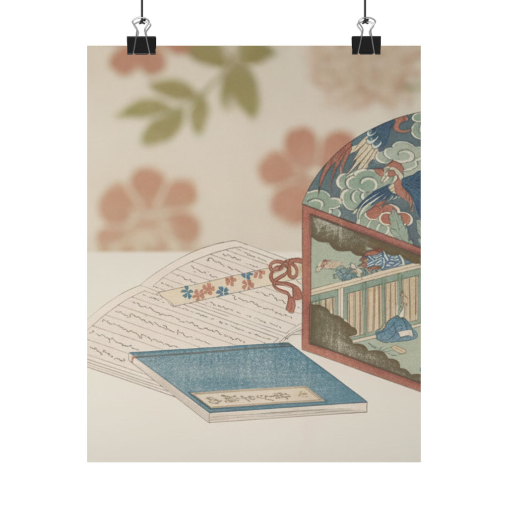 Product Marketing — Box And Books — Matte Poster