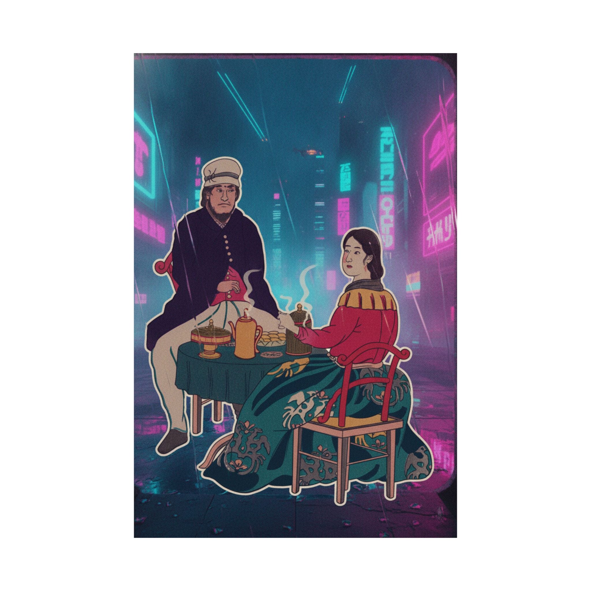 Neon Noir — Amerikajin — Matte Poster