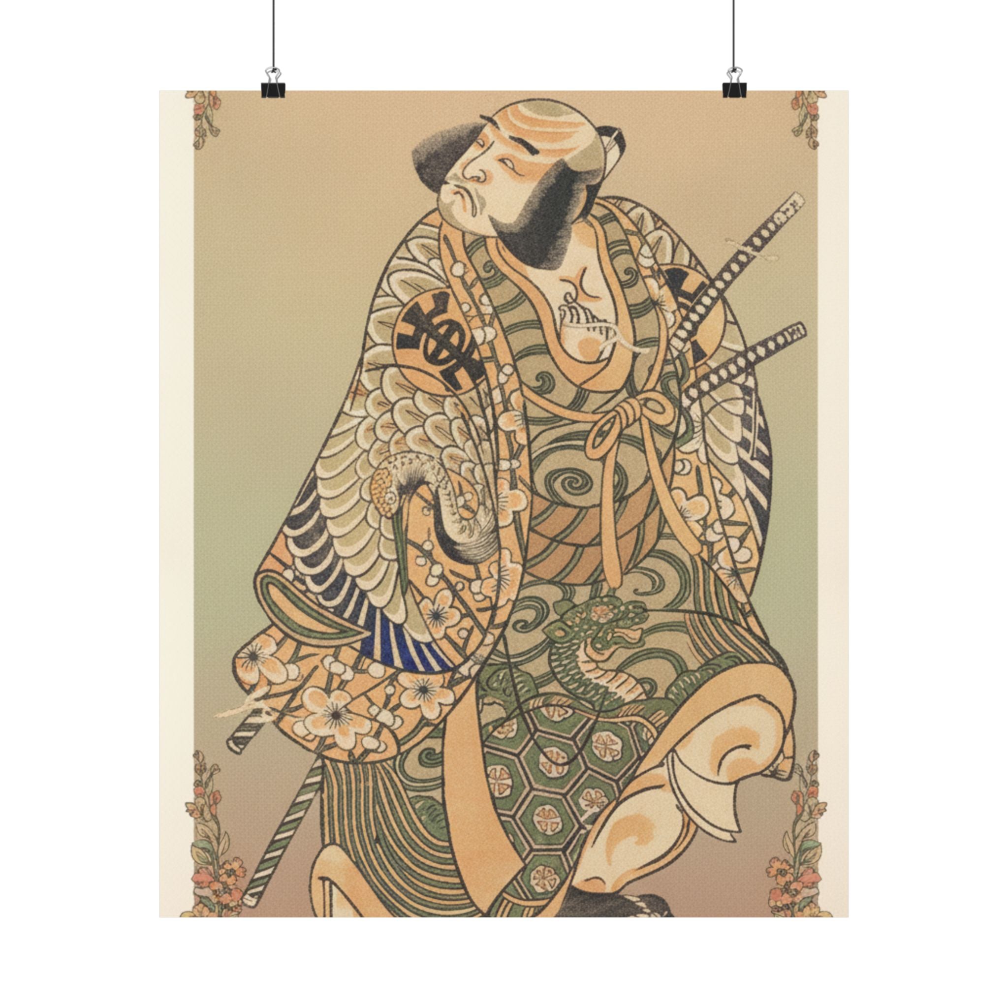 Affirmation — The Actor Nakamura Nakazo As A Warrior — Matte Poster