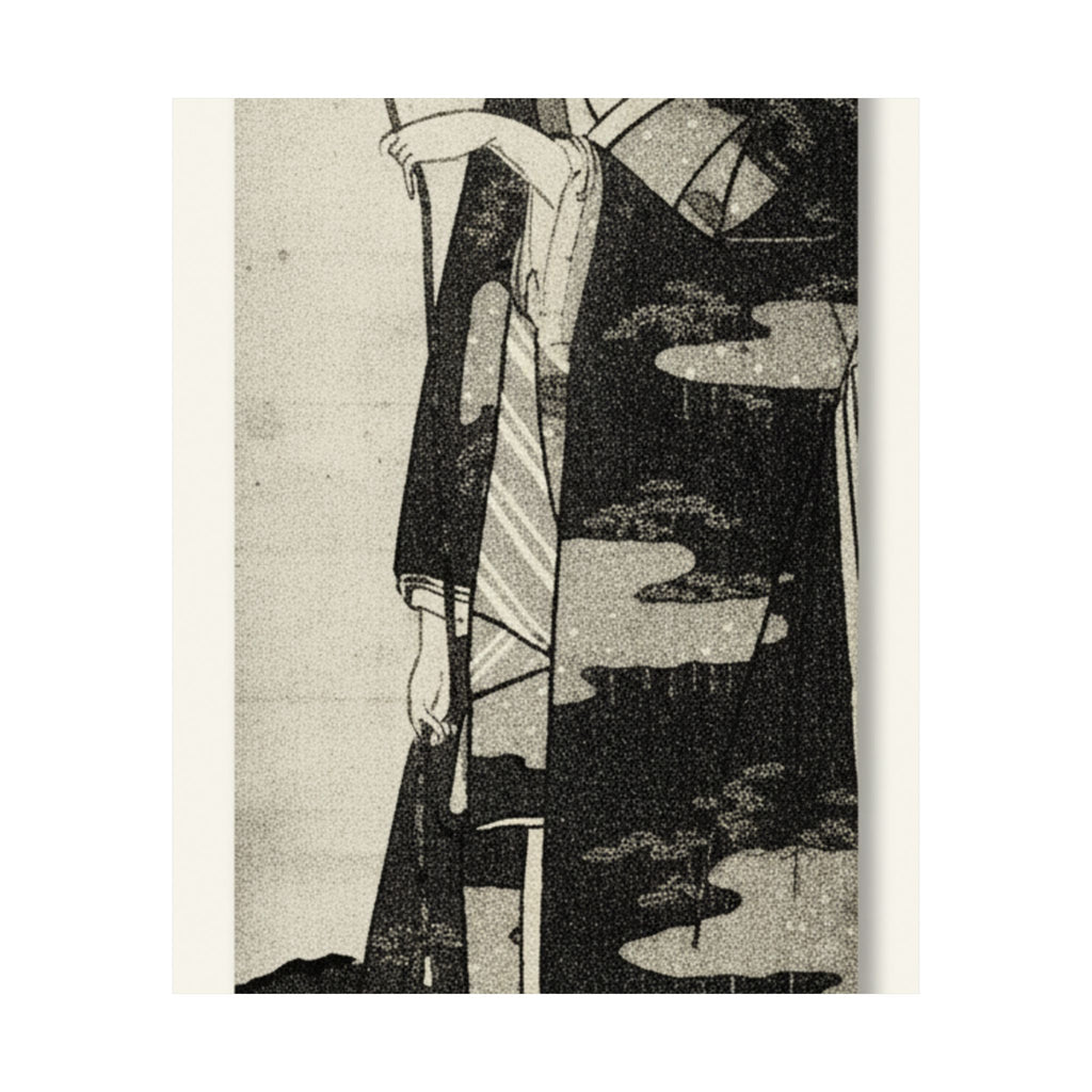 Ecommerce Main — A Woman Playing With A Monkey Which Has Climbed A Tree — Matte Poster