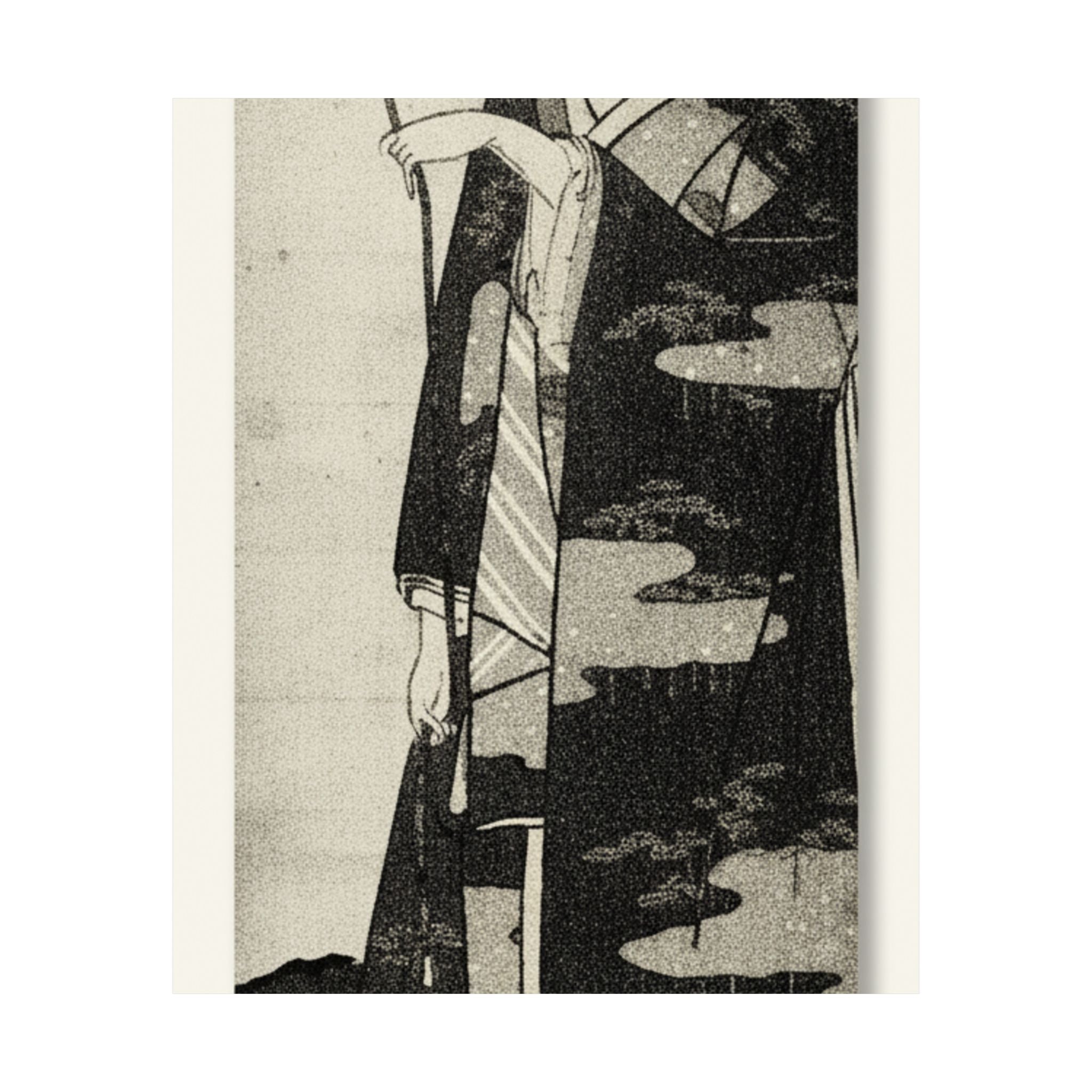 Ecommerce Main — A Woman Playing With A Monkey Which Has Climbed A Tree — Matte Poster