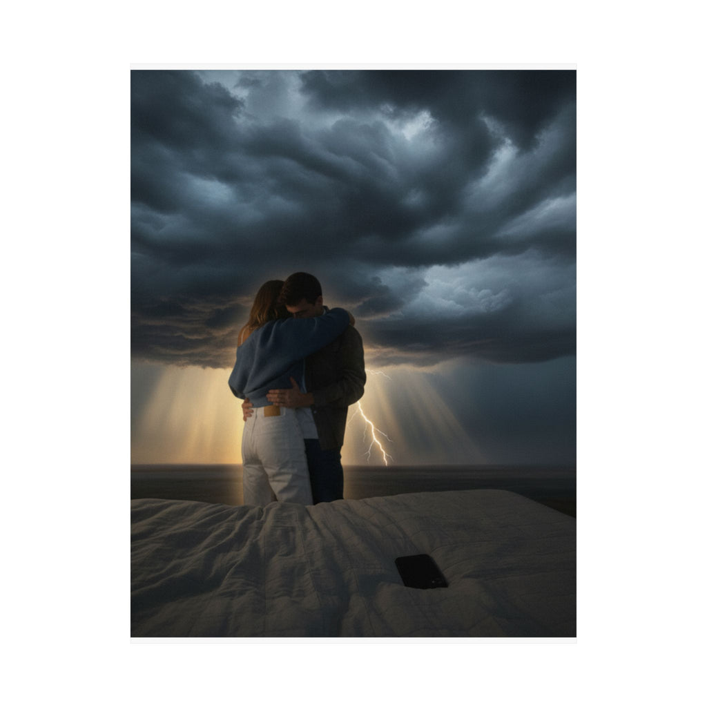 Dramatic Storm — Person — Matte Poster