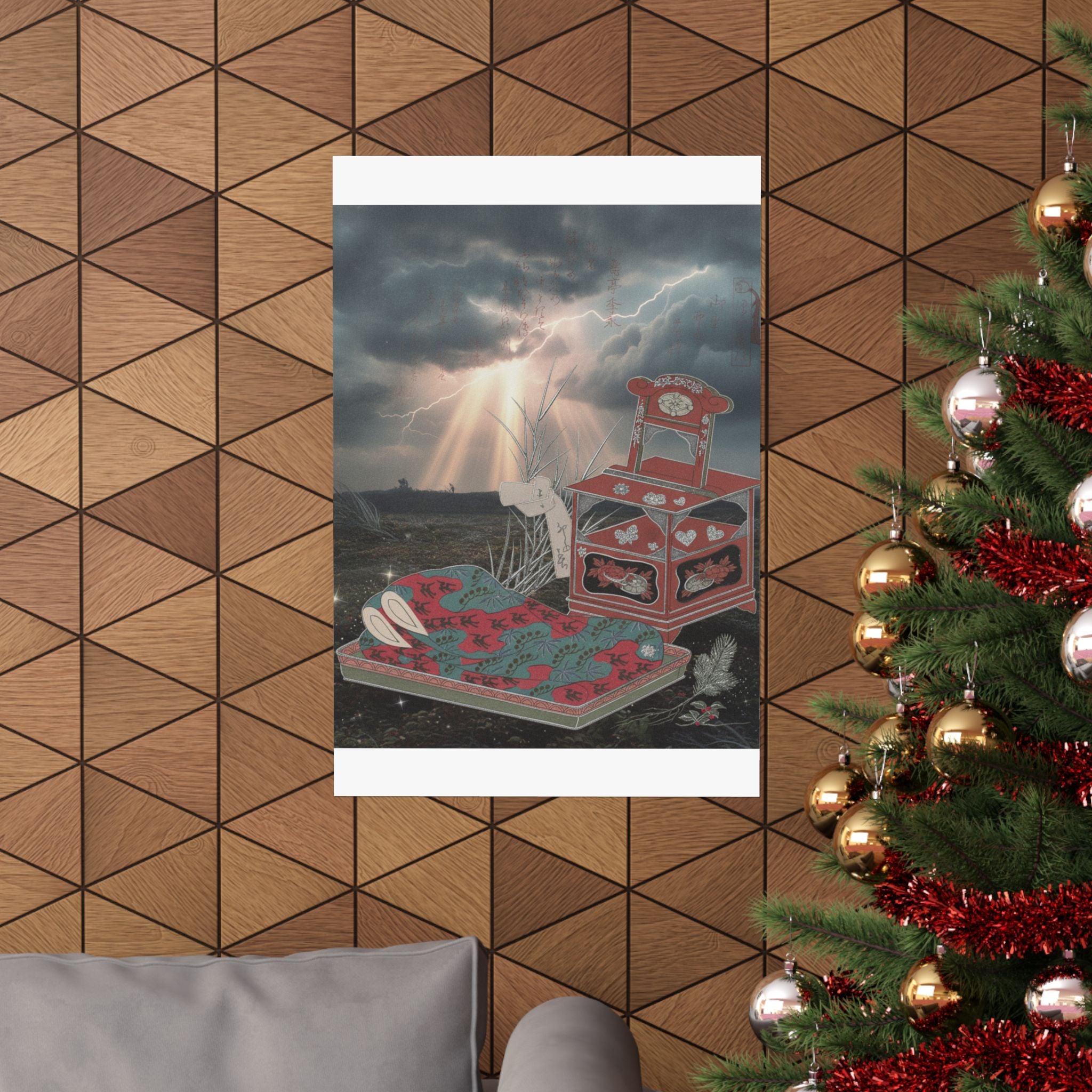 Dramatic Storm — Cabinet For The Toilet And Bed-Clothes — Matte Poster