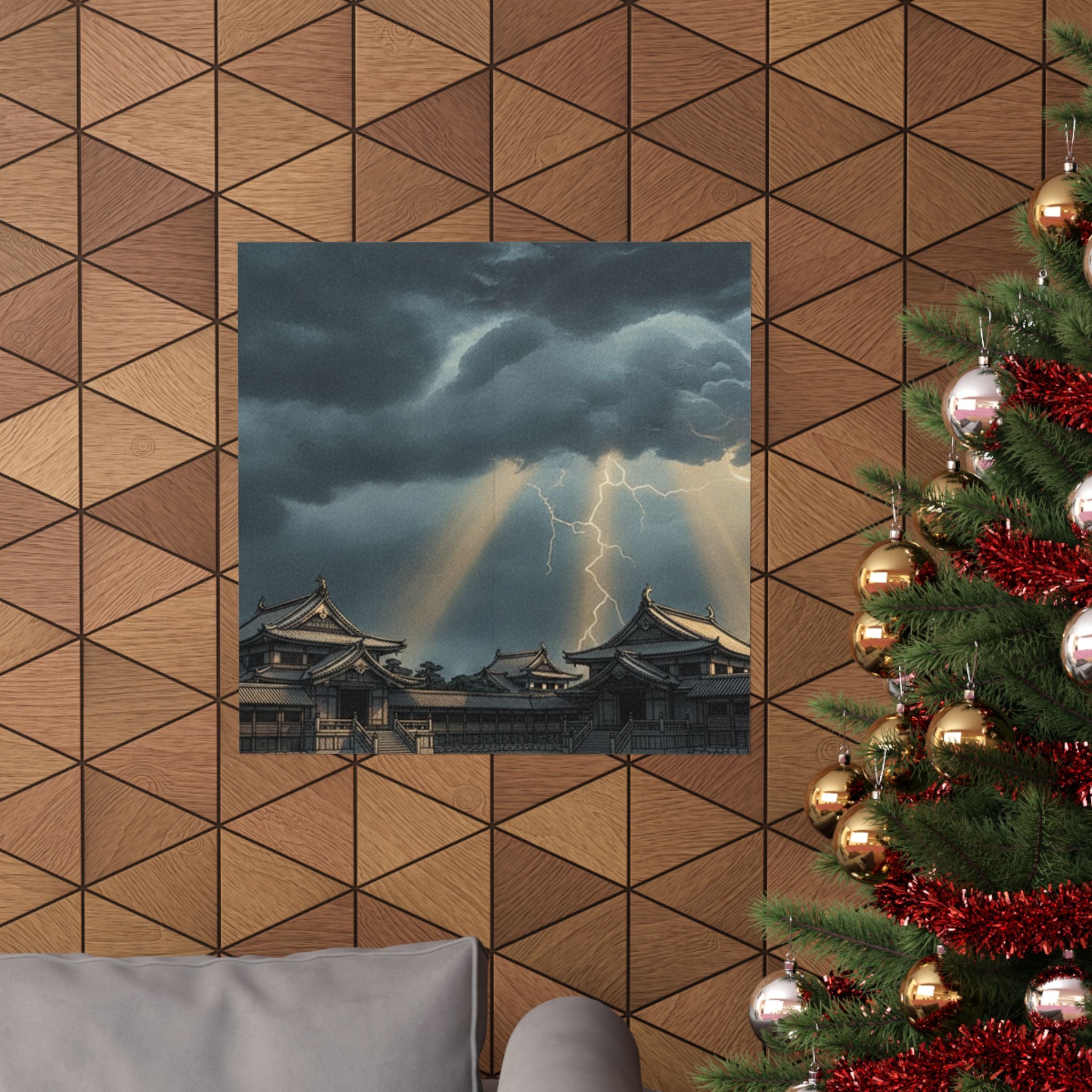 Dramatic Storm — The Inner Palace Of Chiyoda (Chiyoda No Ōoku) — Matte Poster