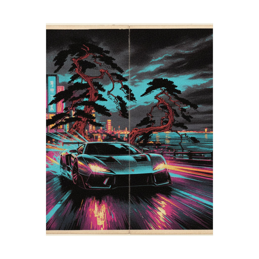 Fast Furious — Shinagawa Hakkei Zaka — Matte Poster