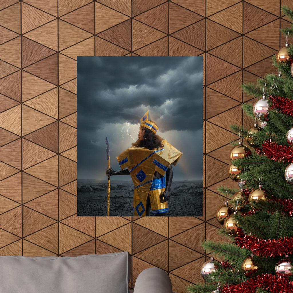 Dramatic Storm — Person — Matte Poster