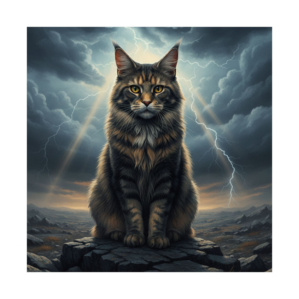 Dramatic Storm — Cat — Matte Poster