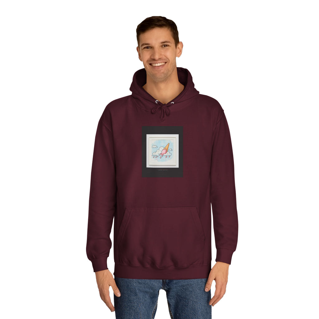 Melting Ice Cream Cloud Watercolour Pullover Hoodie