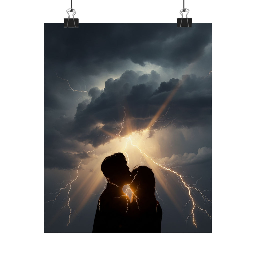 Dramatic Storm — Person — Matte Poster