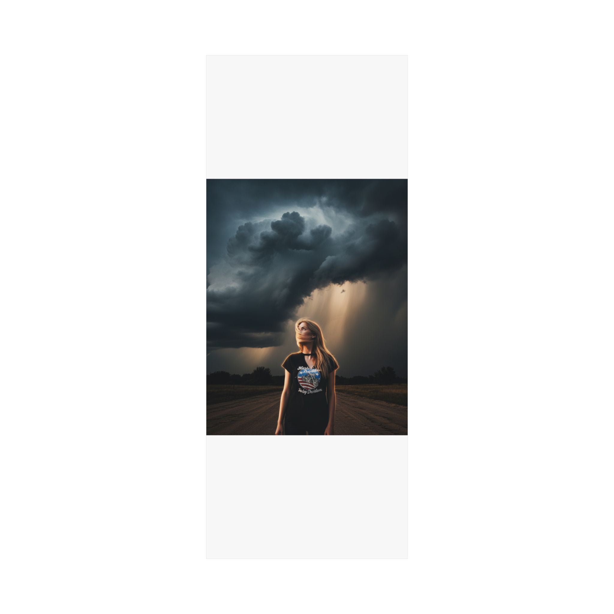 Dramatic Storm — Person — Matte Poster
