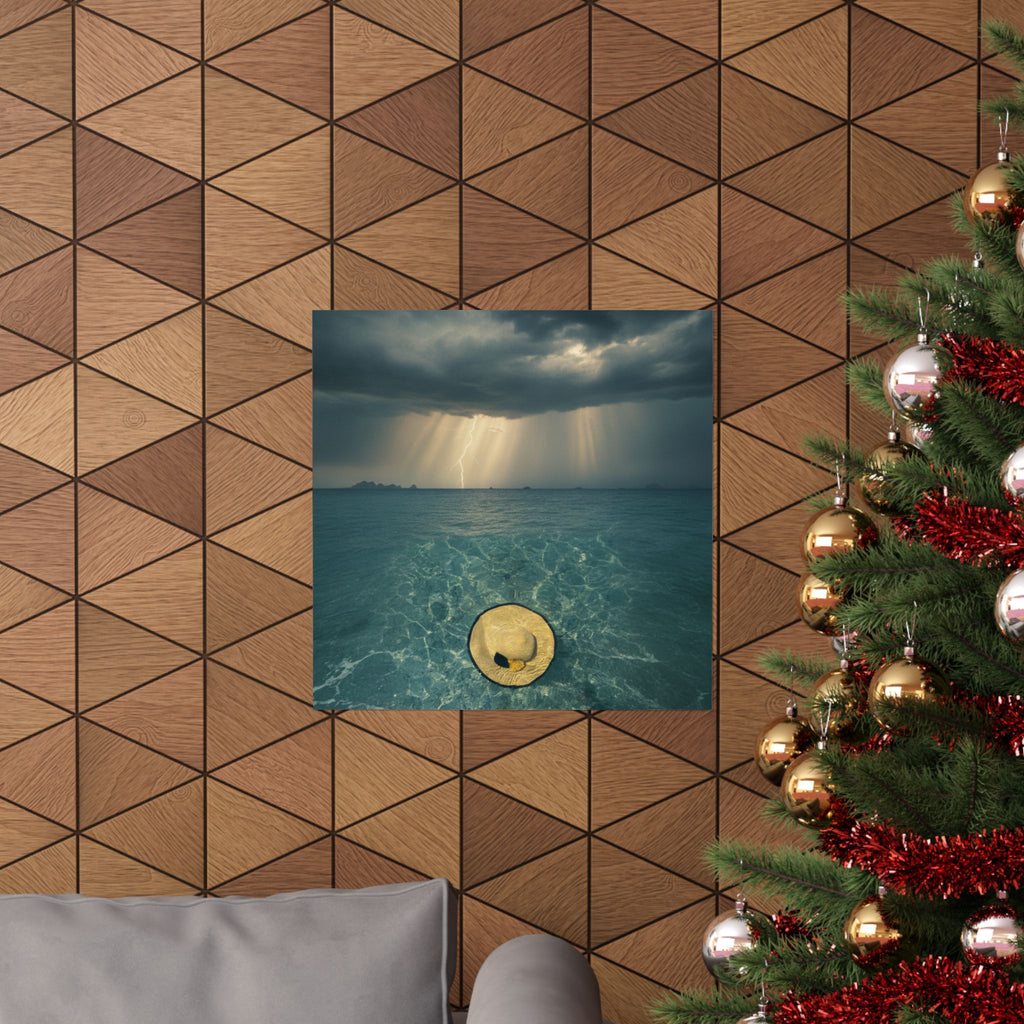 Dramatic Storm — Hat — Matte Poster