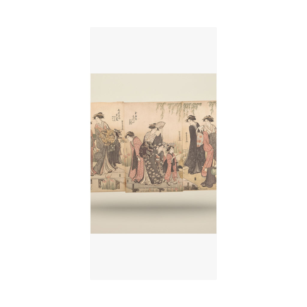 Product Marketing — Courtesans In An Iris Garden — Matte Poster