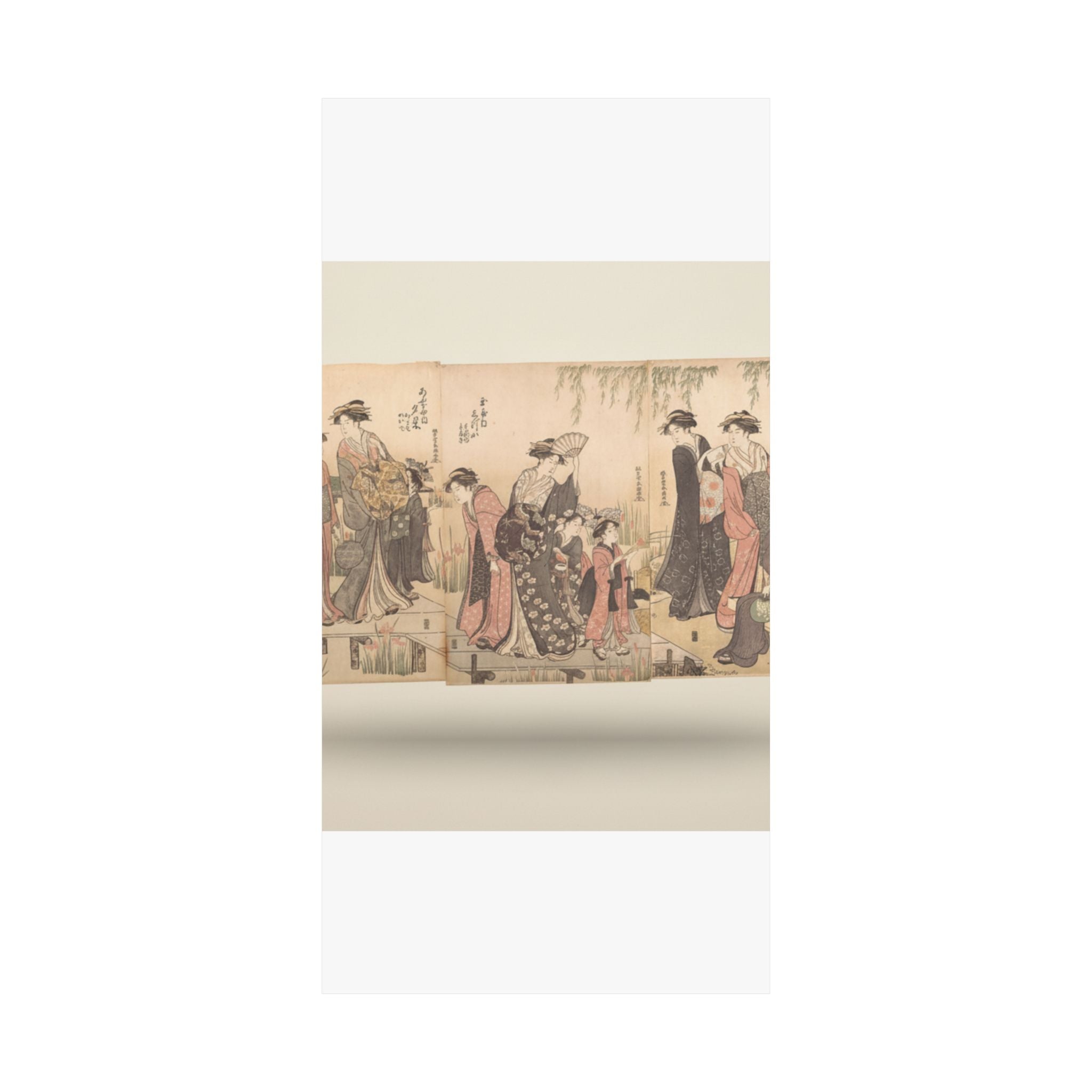 Product Marketing — Courtesans In An Iris Garden — Matte Poster