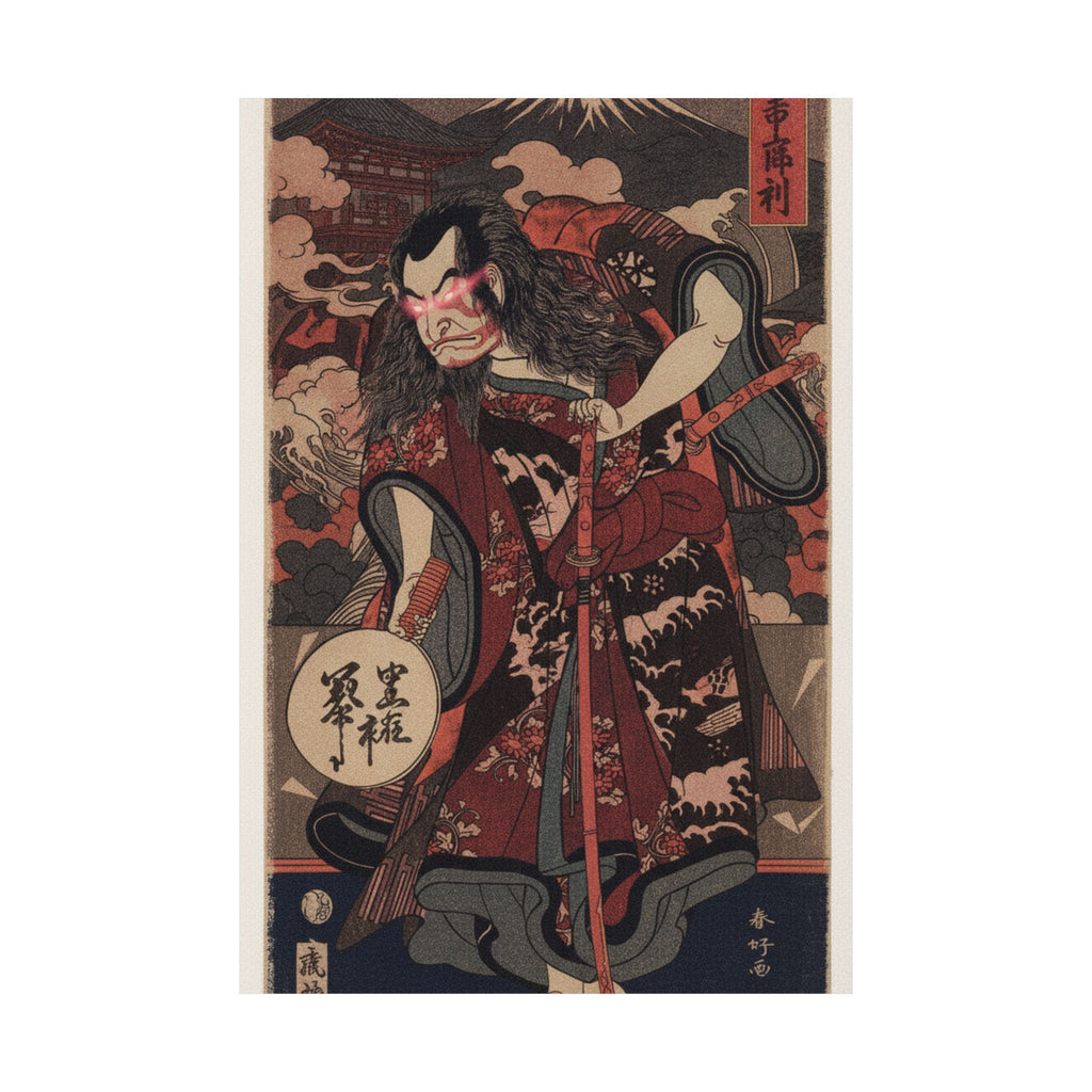 Japanese Street — The First Nakamura Nakazo As A Samurai — Matte Poster