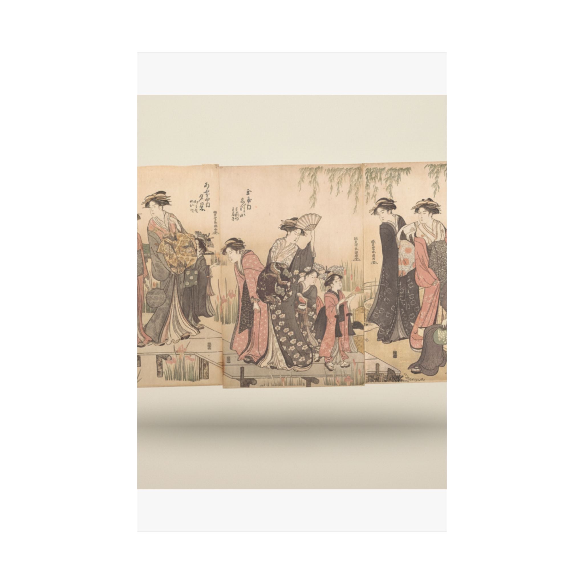 Product Marketing — Courtesans In An Iris Garden — Matte Poster