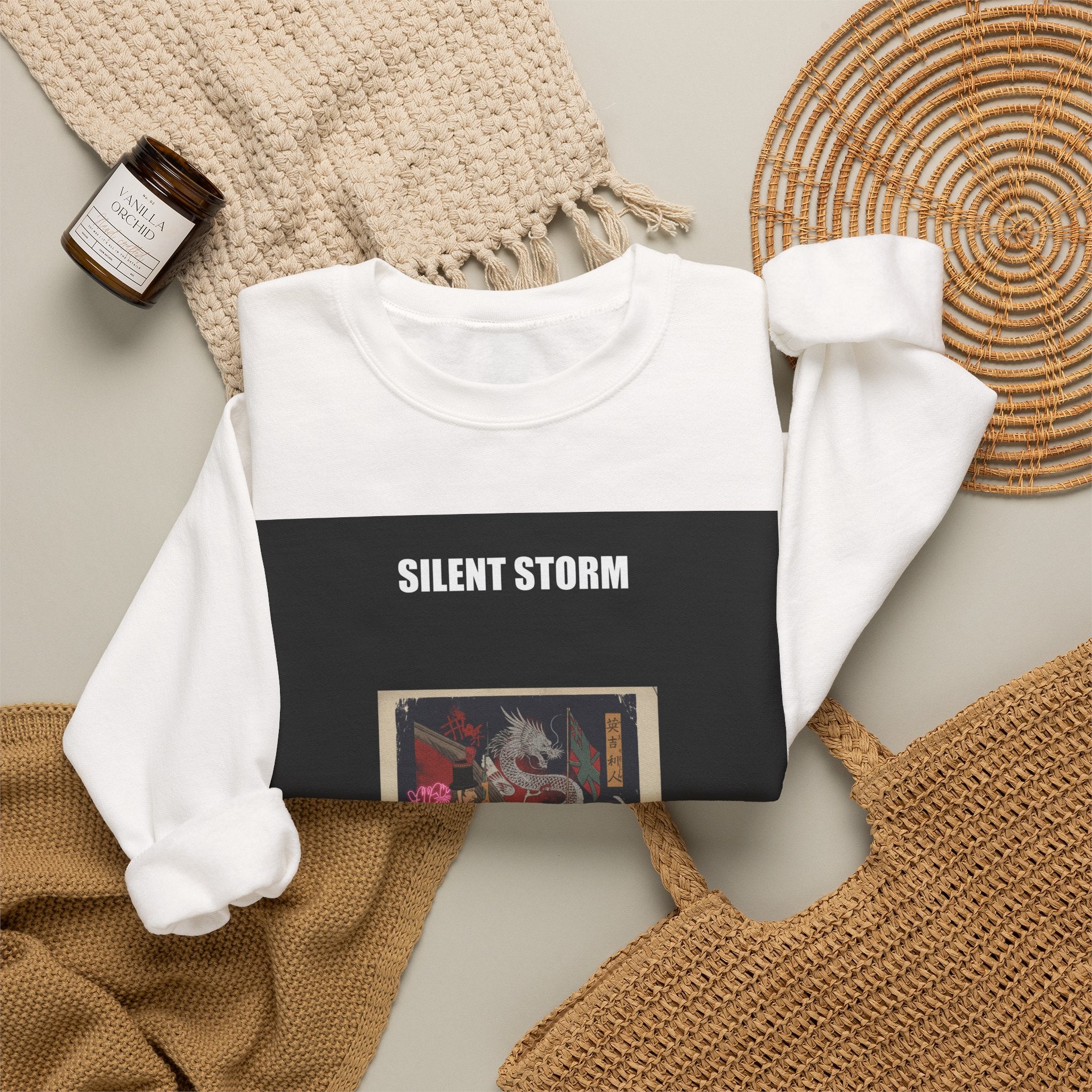 Graphic Chest Back crewneck sweatshirt — product view 5