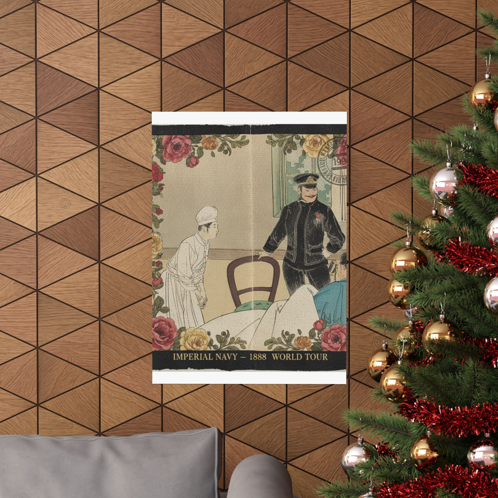 Vintage Bootleg — The Torpedo Officer (Suirai Shikan), Frontispiece Illustration From The Literary — Matte Poster