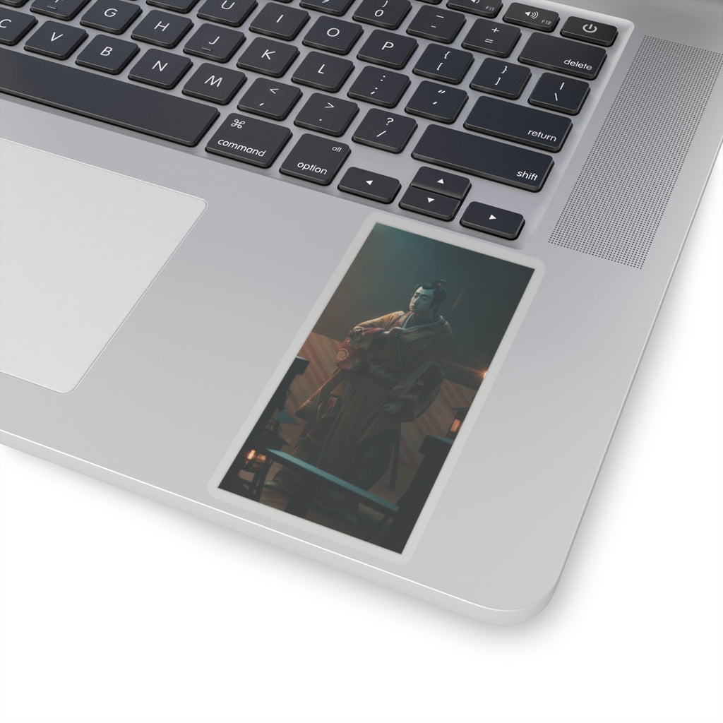 Cinematic — The Actor Bando Mitsugorō I As One Of The Conen Otoko Or Five Kyokaku — Kiss-Cut Sticker