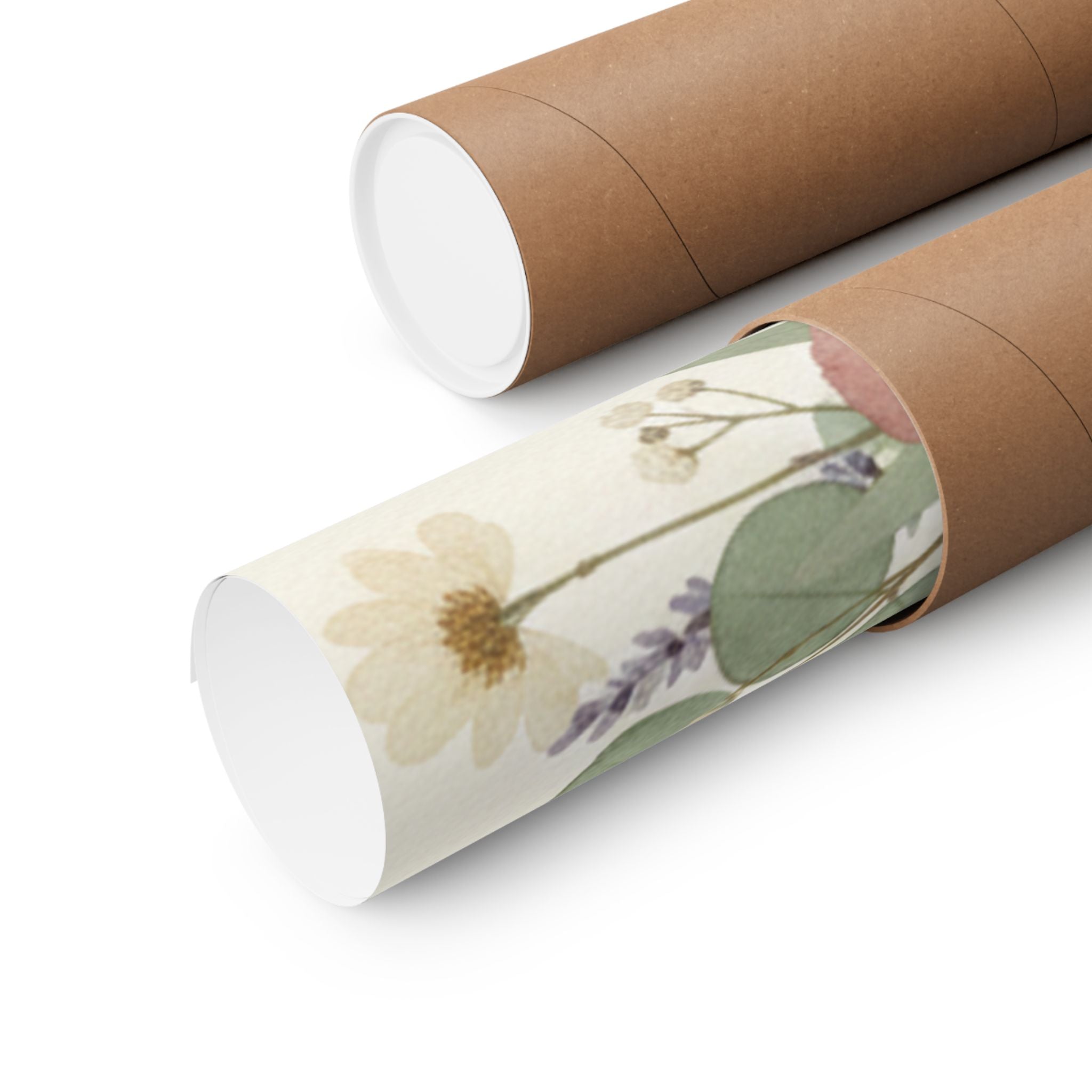 Pressed Lavender & Eucalyptus Garland Matte Poster