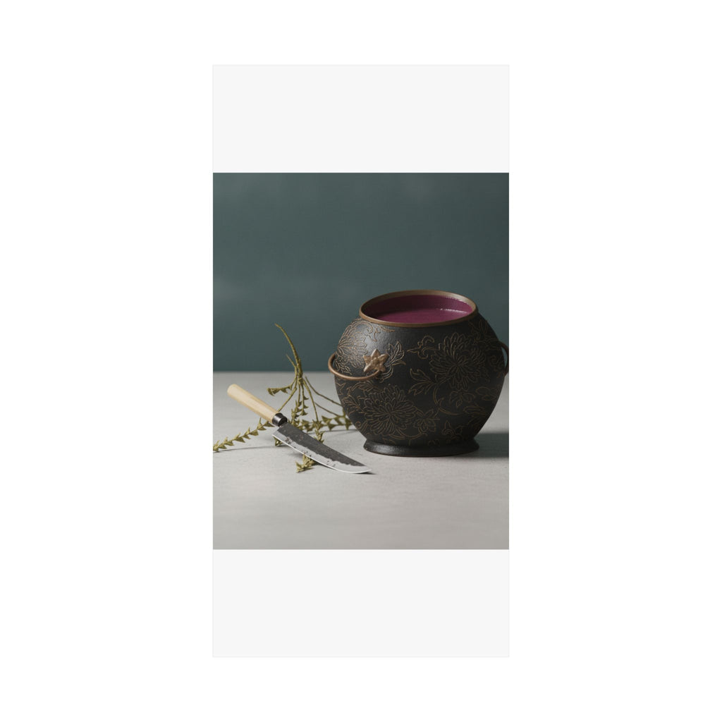 Product Marketing — Vase And Kitchen Knife — Matte Poster