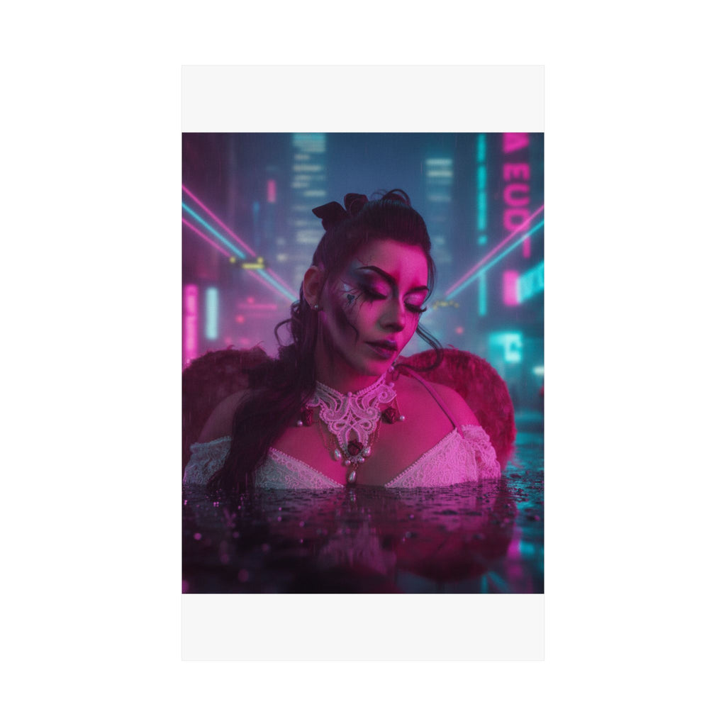 Neon Noir — Person — Matte Poster