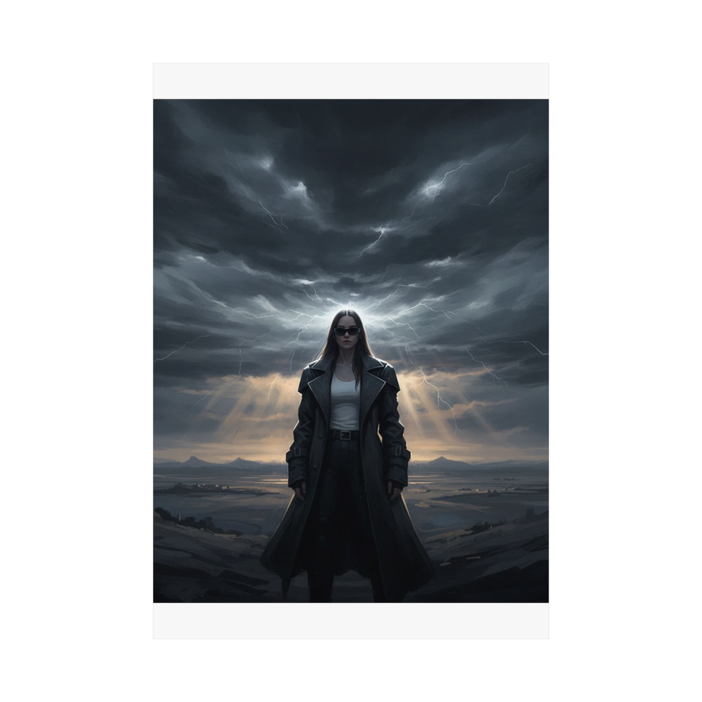 Dramatic Storm — Person — Matte Poster