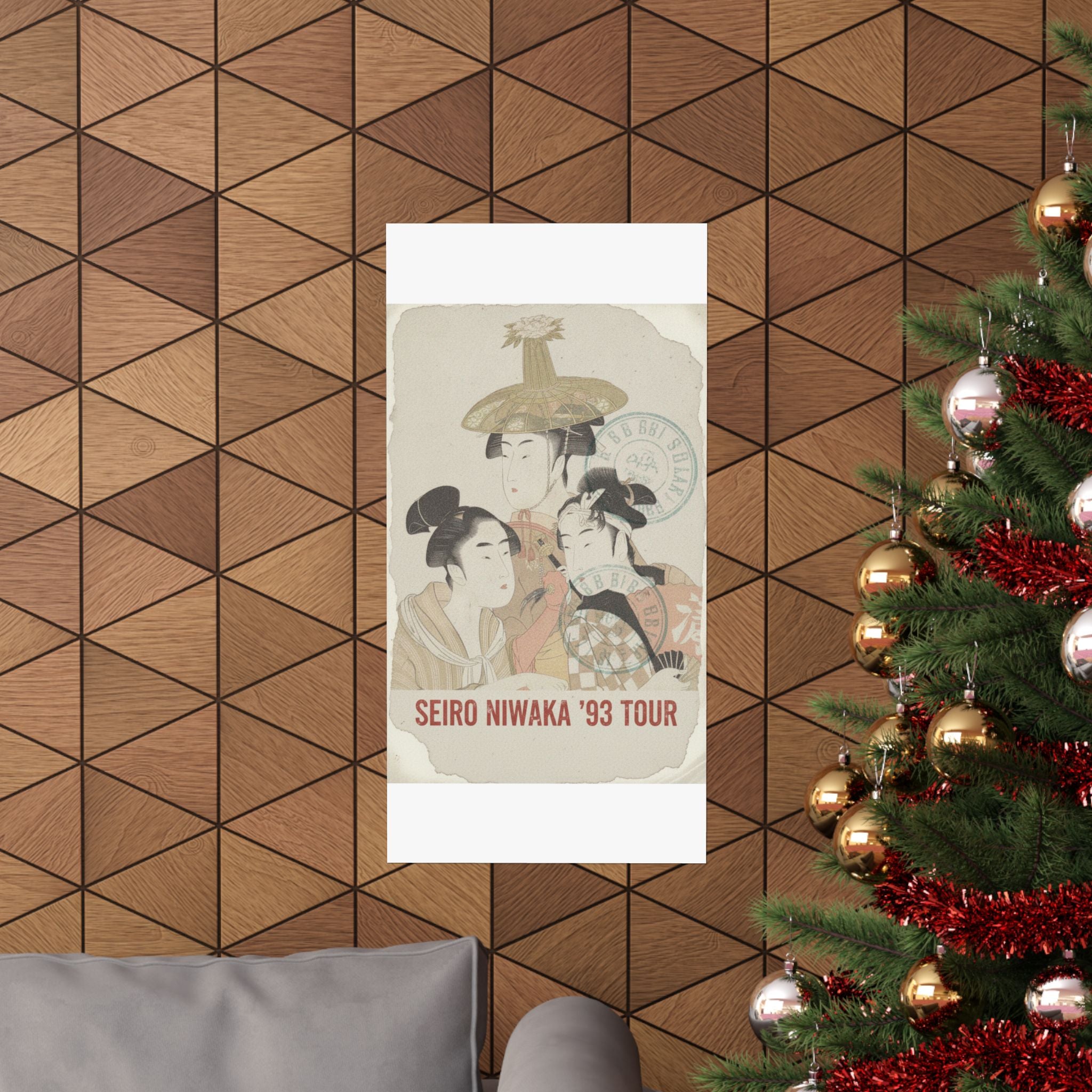 Vintage Bootleg — Seiro Niwaka Onna Geisha No Bu Tojin Shishi Sumo — Matte Poster