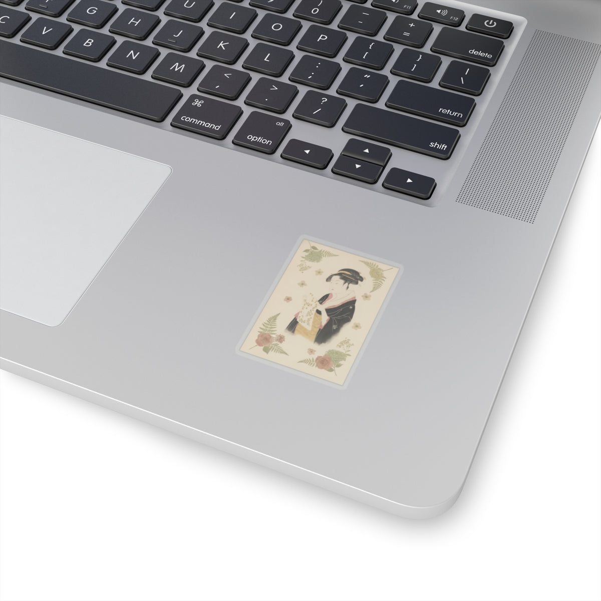 Botanical — The Lady Tomimoto Toyohina Reading A Letter — Kiss-Cut Sticker