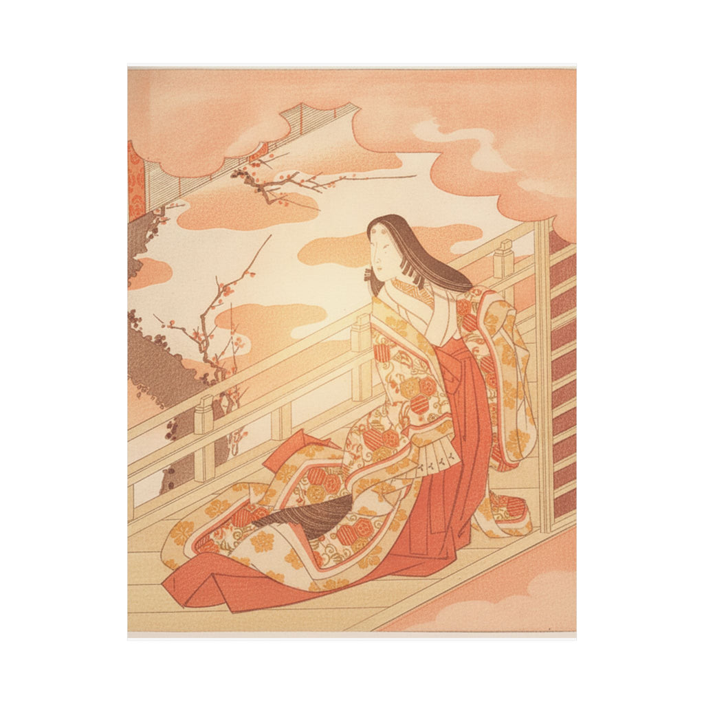Southern Sunset — Court Lady Praising The Plum Blossom — Matte Poster