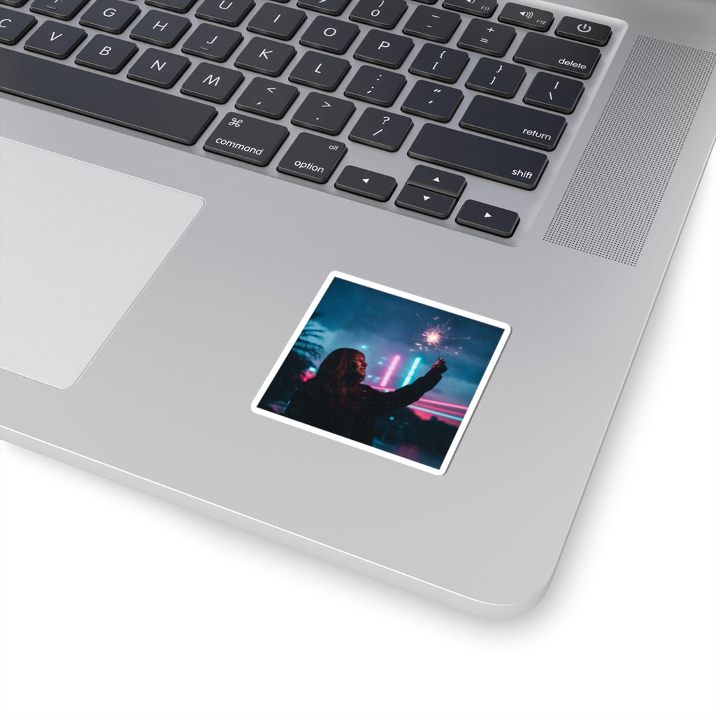 Neon Noir — Person — Kiss-Cut Sticker