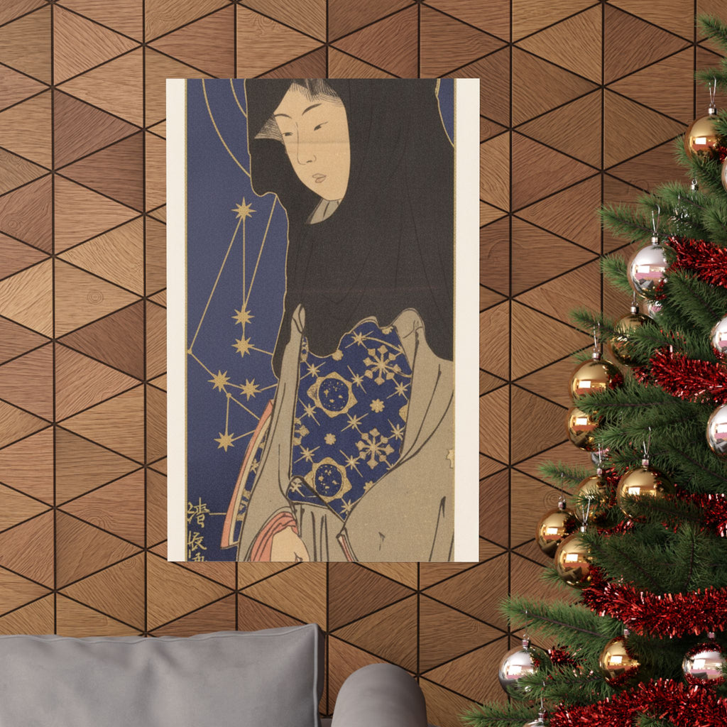 Celestial — A Young Woman With A Black Hood — Matte Poster