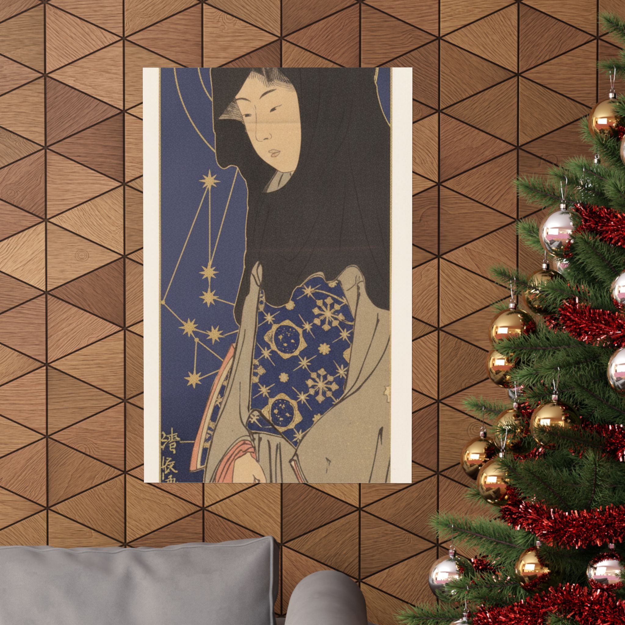 Celestial — A Young Woman With A Black Hood — Matte Poster
