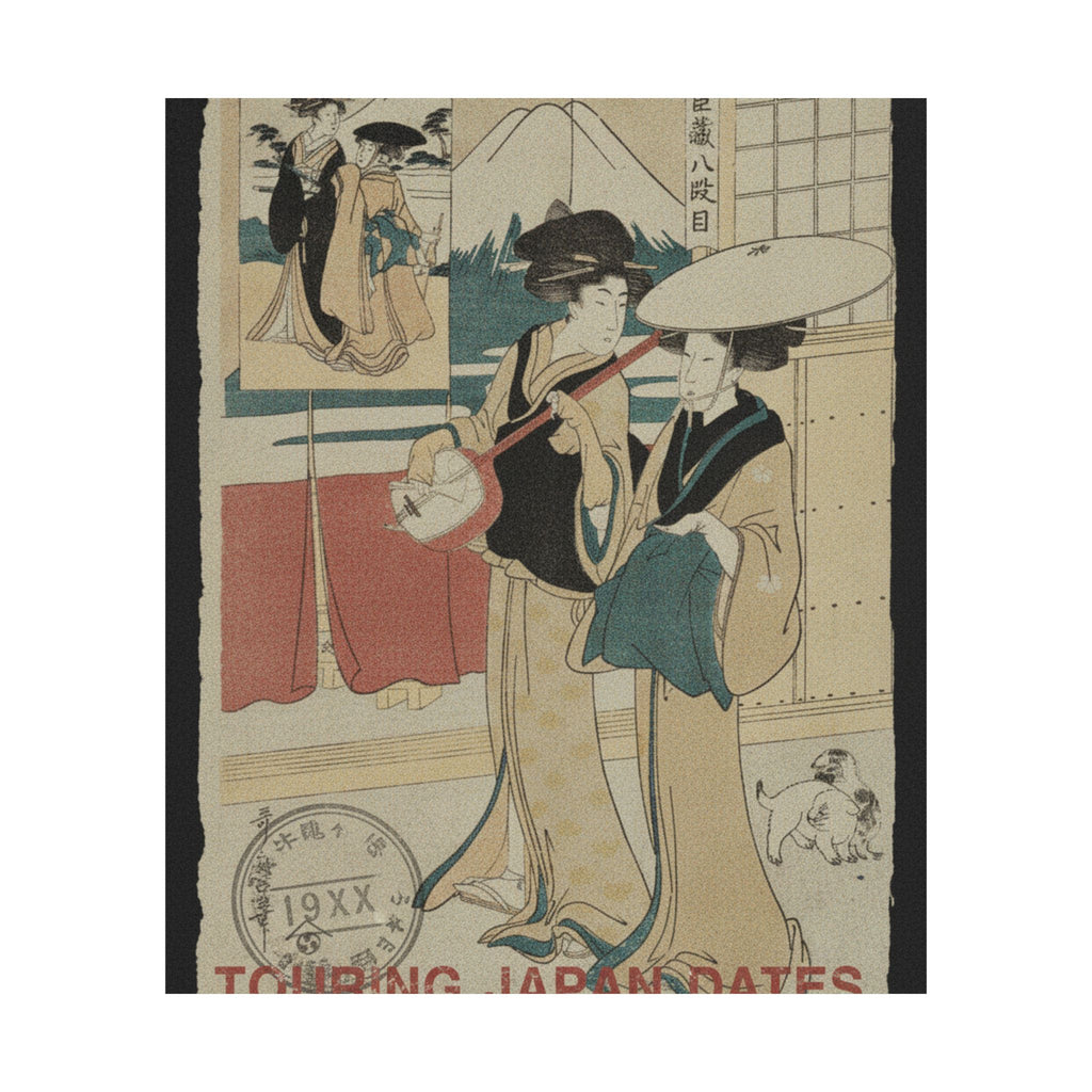 Vintage Bootleg — Two Tori-Oi, Or Itinerant Women Musicians Of The Eta Class — Matte Poster