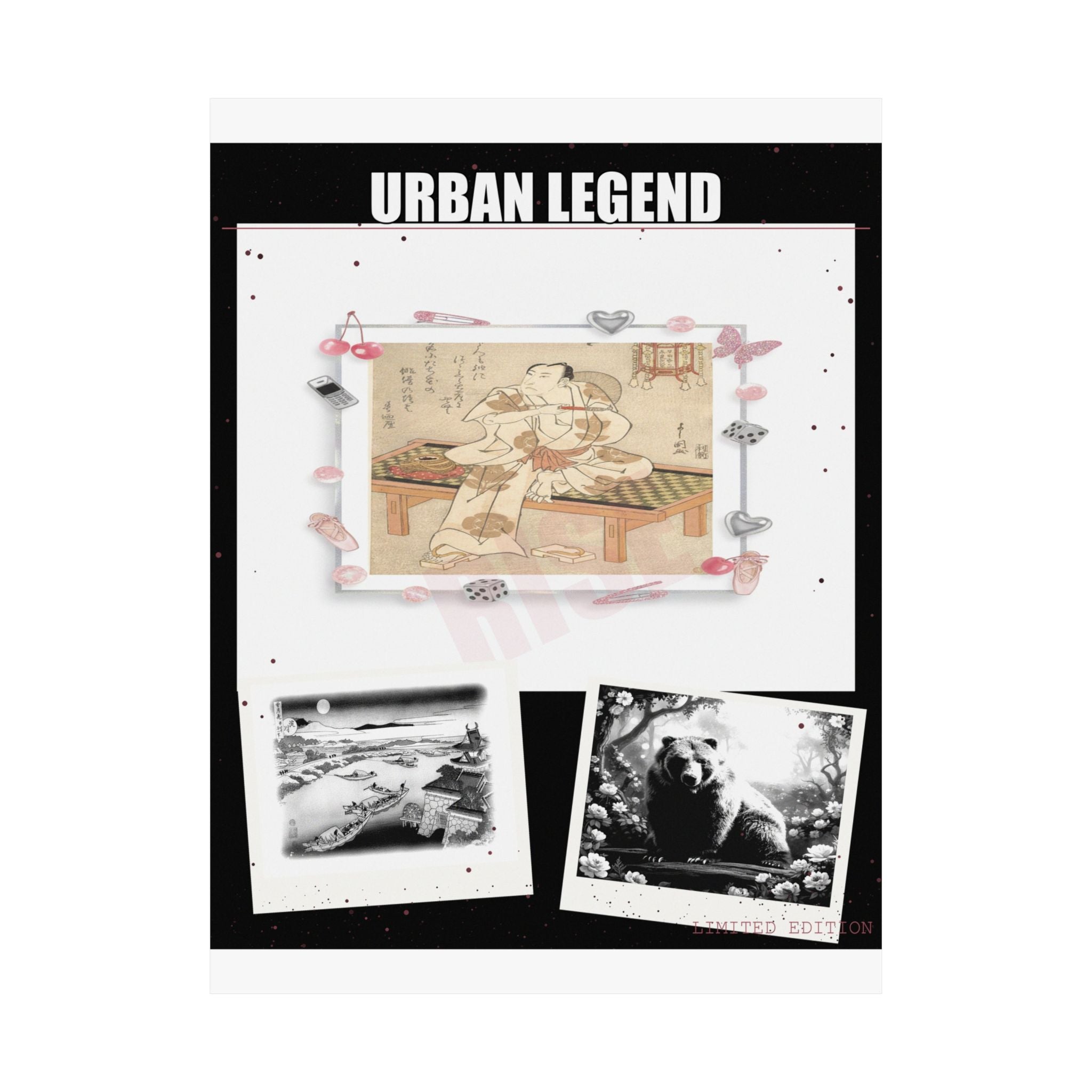 Clothing Collage Fashion Art art print — product view 9